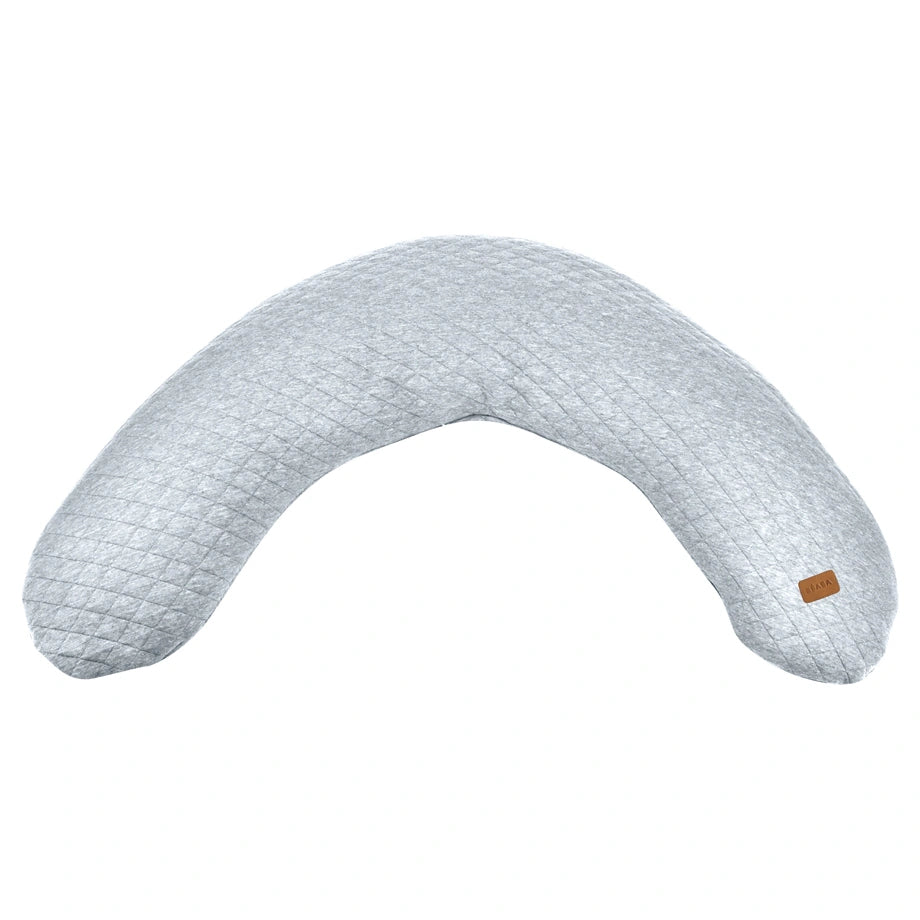 Beaba Big Flopsy Cotton Flower Nursing Pillow (Heather Grey)