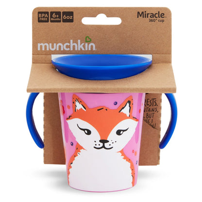 Munchkin Miracle 360° WildLove Trainer Cup 6oz (Fox)