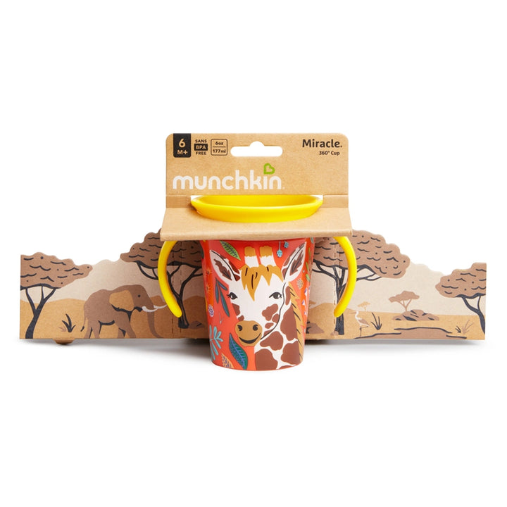 Munchkin Miracle 360° WildLove Trainer Cup 6oz (Giraffe)