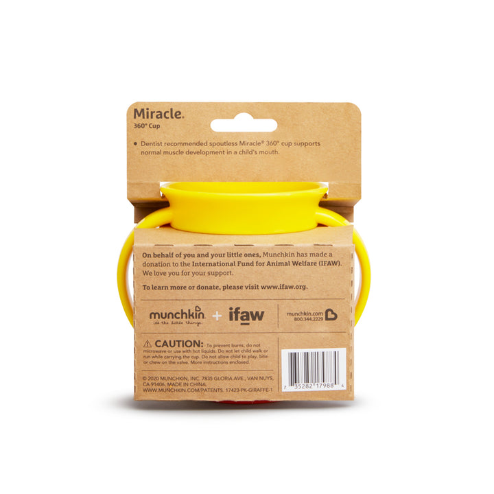 Munchkin Miracle 360° WildLove Trainer Cup 6oz (Giraffe)