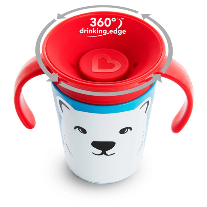 Munchkin Miracle 360° WildLove Trainer Cup 6oz (Polar Bear)