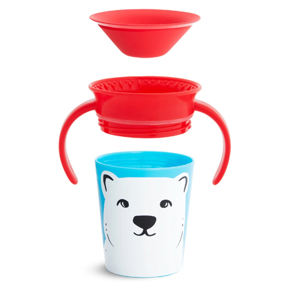 Munchkin Miracle 360° WildLove Trainer Cup 6oz (Polar Bear)