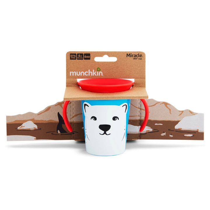 Munchkin Miracle 360° WildLove Trainer Cup 6oz (Polar Bear)