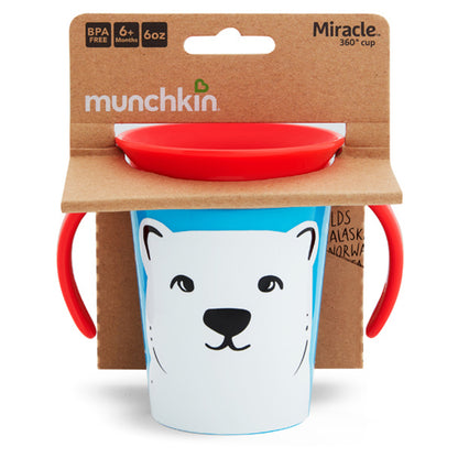 Munchkin Miracle 360° WildLove Trainer Cup 6oz (Polar Bear)