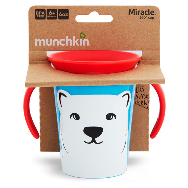 Munchkin Miracle 360° WildLove Trainer Cup 6oz (Polar Bear)