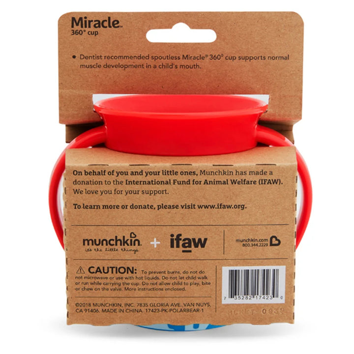 Munchkin Miracle 360° WildLove Trainer Cup 6oz (Polar Bear)