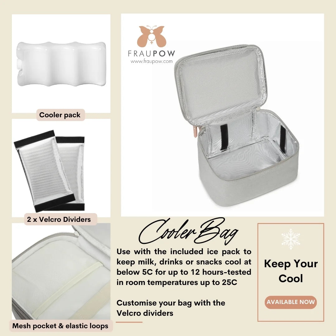 Fraupow Milk Cooler Bag | Insulated | Keeps Cold 12 Hours