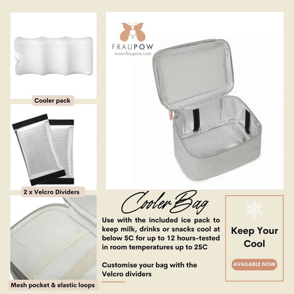 Fraupow Milk Cooler Bag | Insulated | Keeps Cold 12 Hours