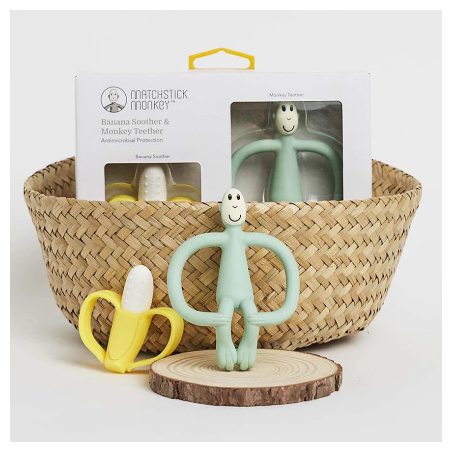 Matchstick Monkey Banana & Monkey Gift Set (Mint Green) Matchstick Monkey Banana & Monkey Gift Set (Mint Green)