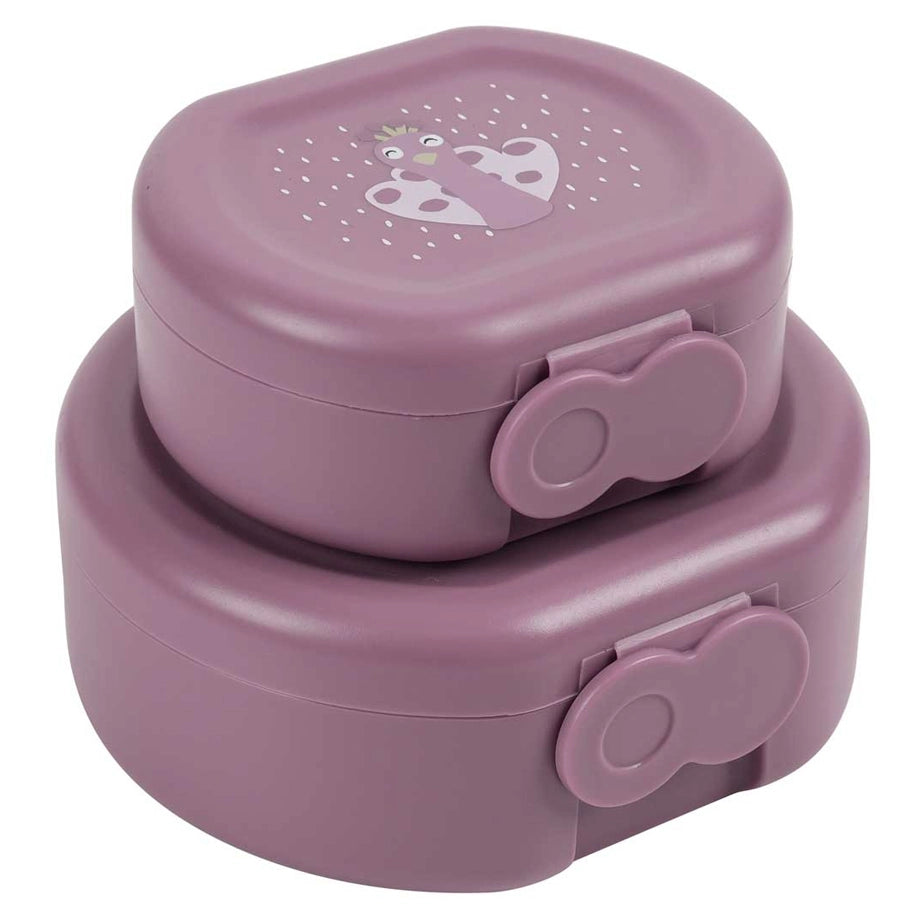 Trixie Snack Box with Clip Set of 2 (Mrs. Peacock)