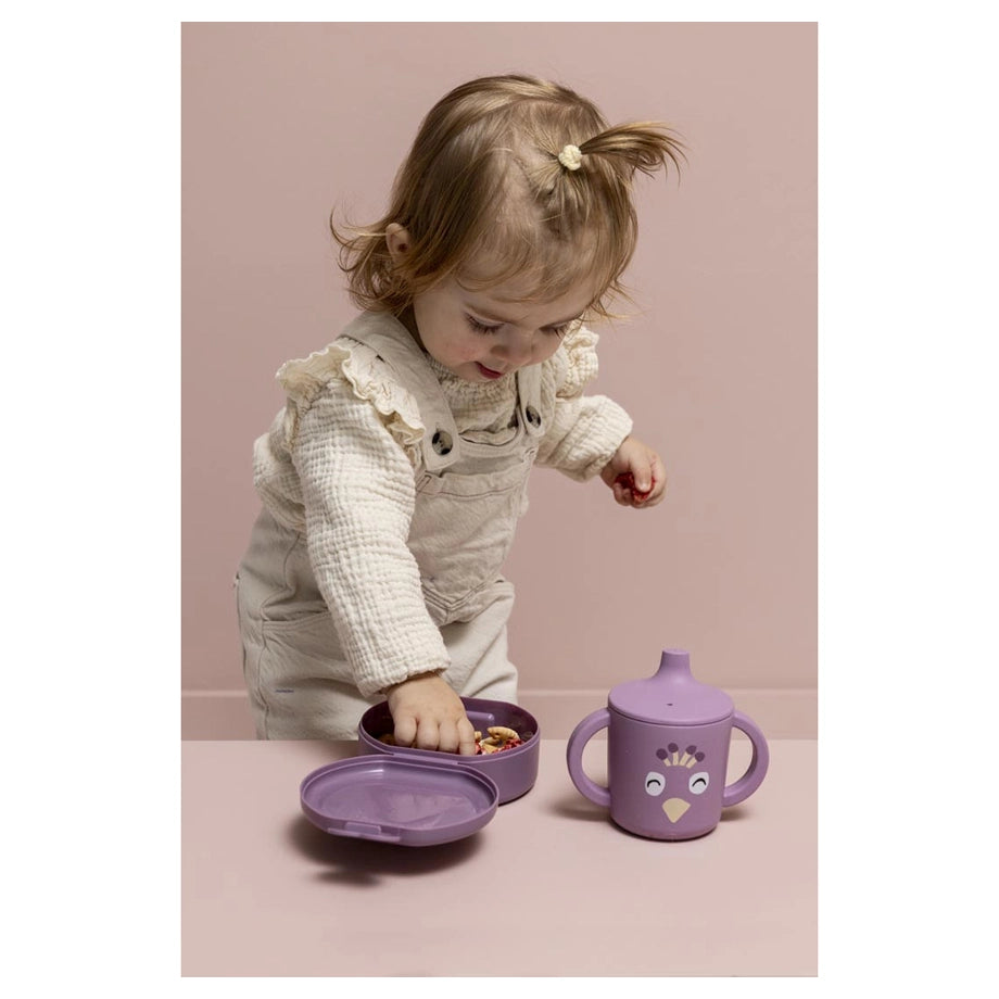Trixie Snack Box with Clip Set of 2 (Mrs. Peacock)