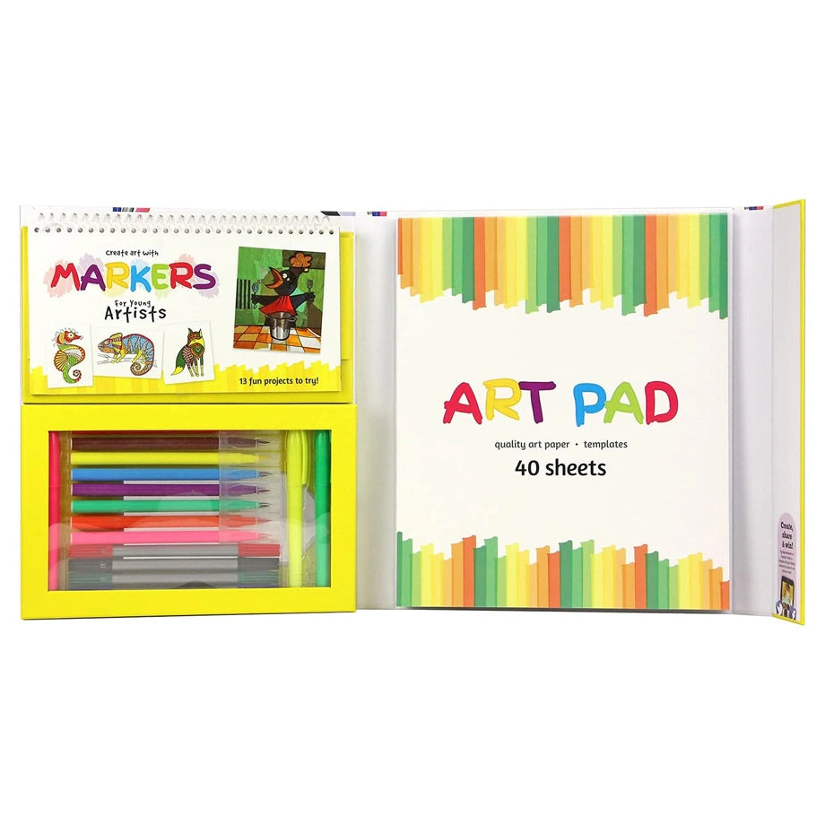 SpiceBox Petit Picasso Create Art with Markers for Young Artists Activity Kit