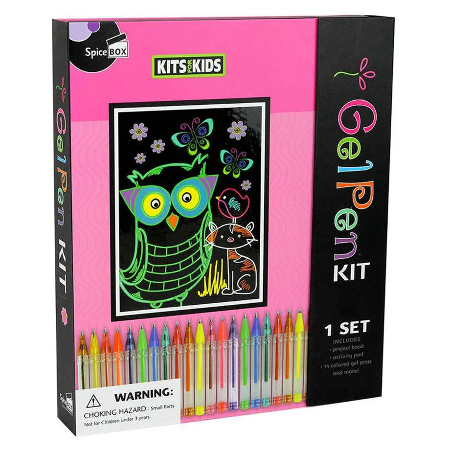 SpiceBox Kits for Kids Gel Pen Drawing Kit