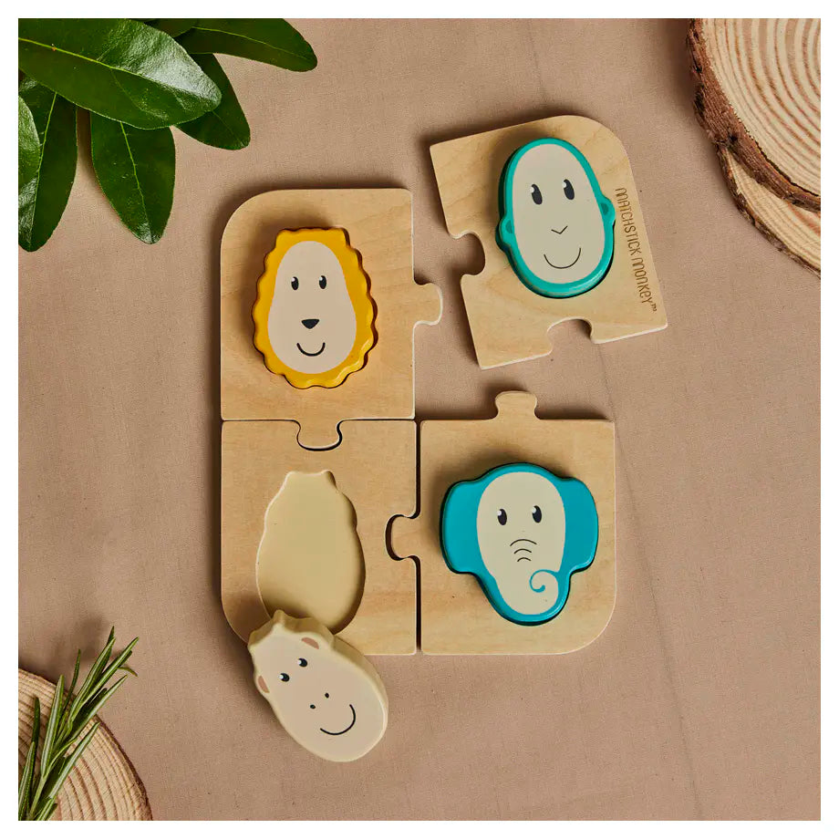 Matchstick Monkey Playtime Puzzle & Matching Game