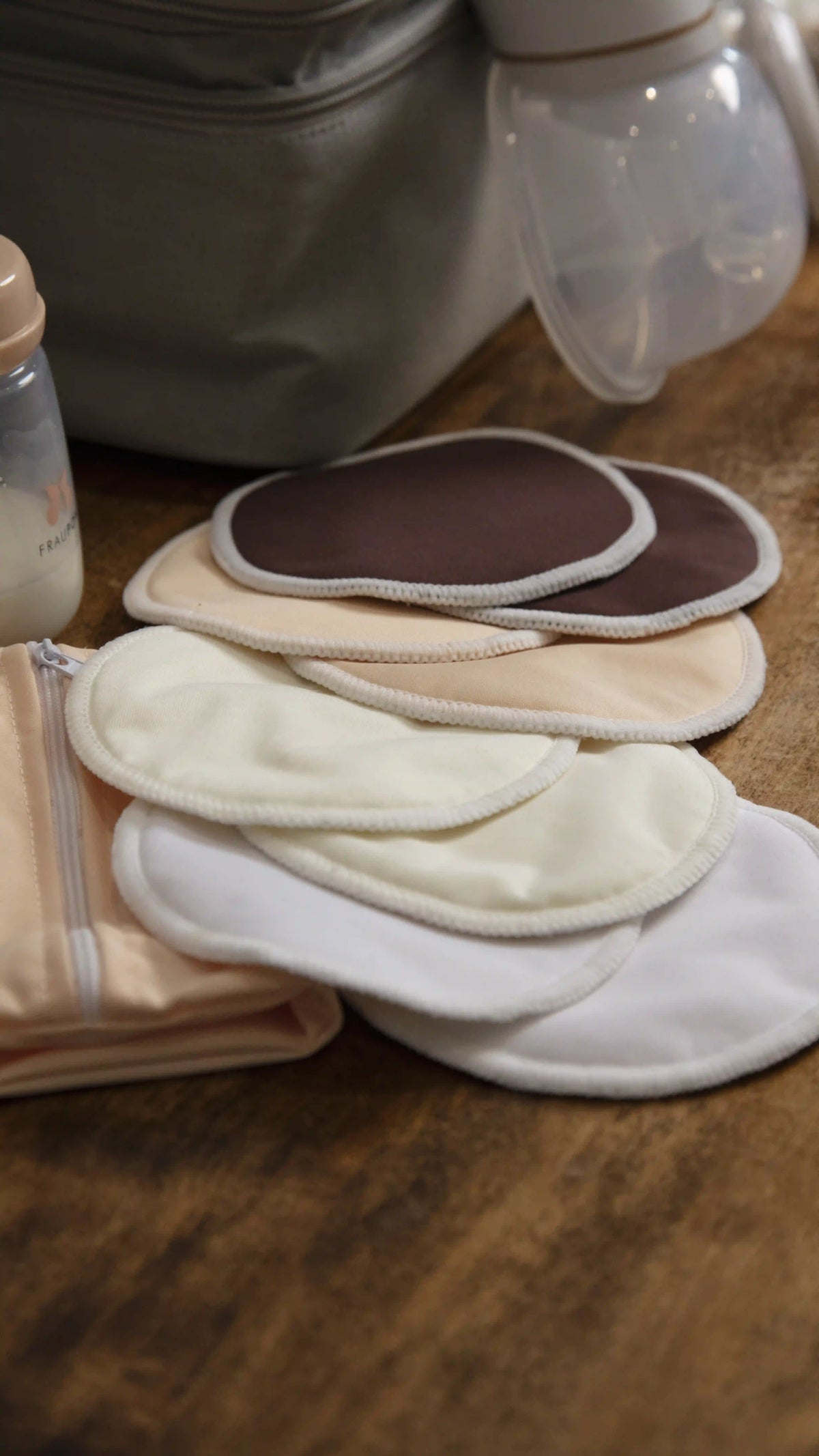 Fraupow Reusable Nursing Pads | 8 Pack | Washable