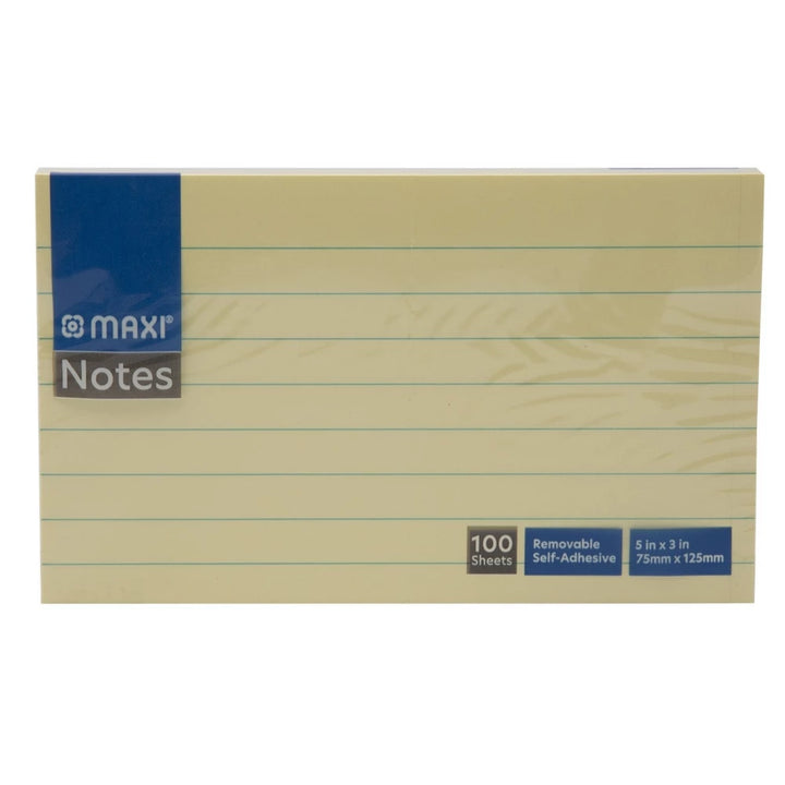 Maxi - Sticky Notes 100 Ruled Yellow Sheets