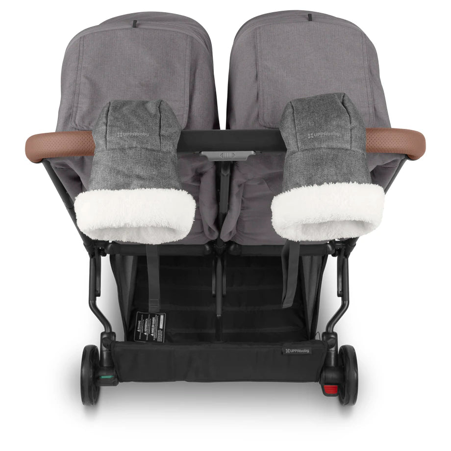 UPPAbaby Minu Duo Stroller Greyson Charcoal Mélange with Carbon Frame & Saddle Leather