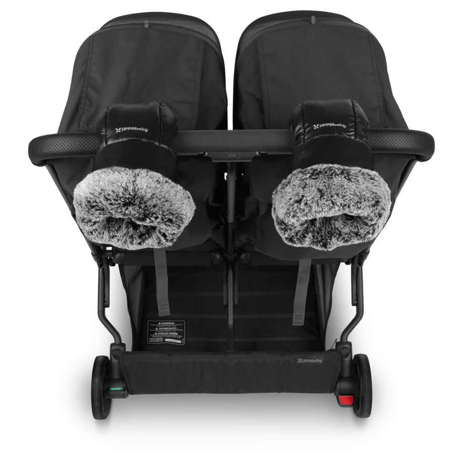 UPPAbaby Minu Duo Stroller Jake Charcoal with Carbon Frame & Black Leather