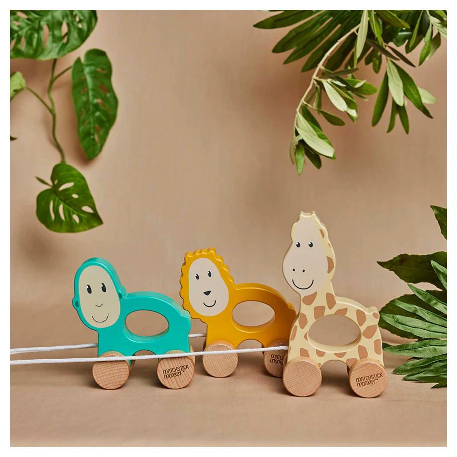 Matchstick Monkey Playtime Pull Along Toy Lion Matchstick Monkey Playtime Pull Along Toy Lion