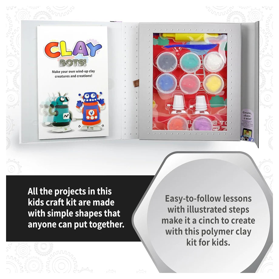SpiceBox Kits For Kids Clay Bots! Modeling Clay Craft Kit