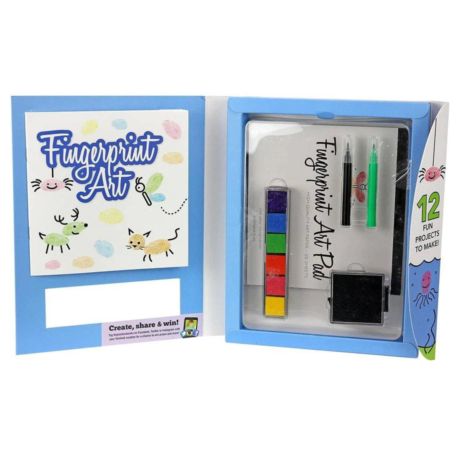 SpiceBox Let’s Make Fingerprint Art Activity Kit (12 Projects)