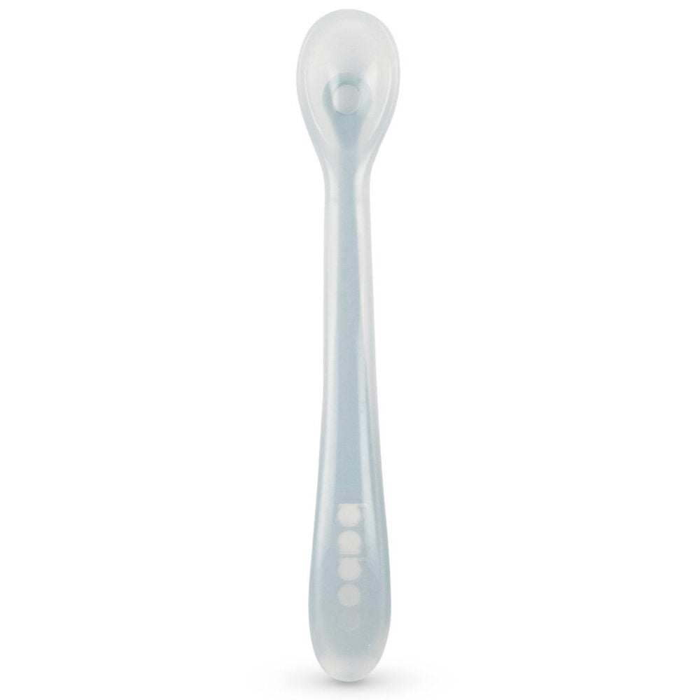Baboo 6m+ Silicone Spoon for Babies (Blue)