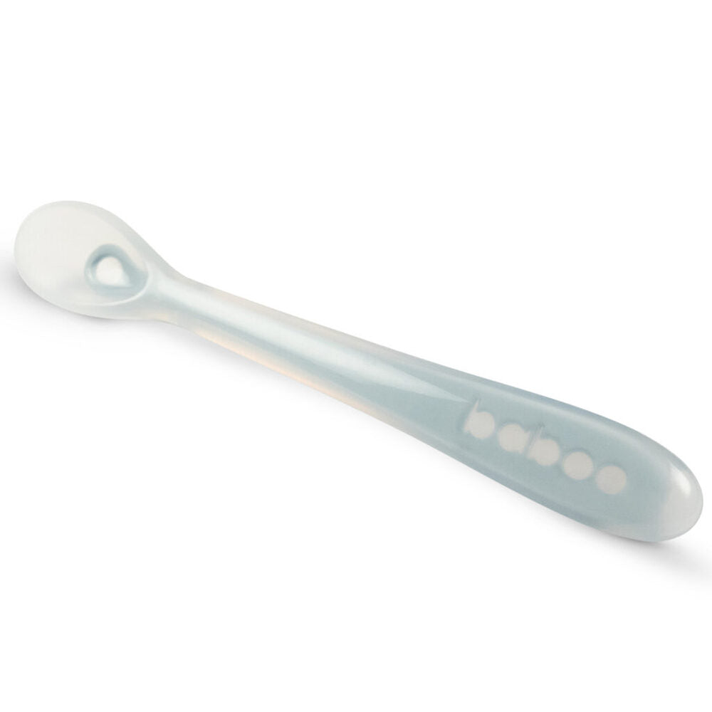Baboo 6m+ Silicone Spoon for Babies (Blue)