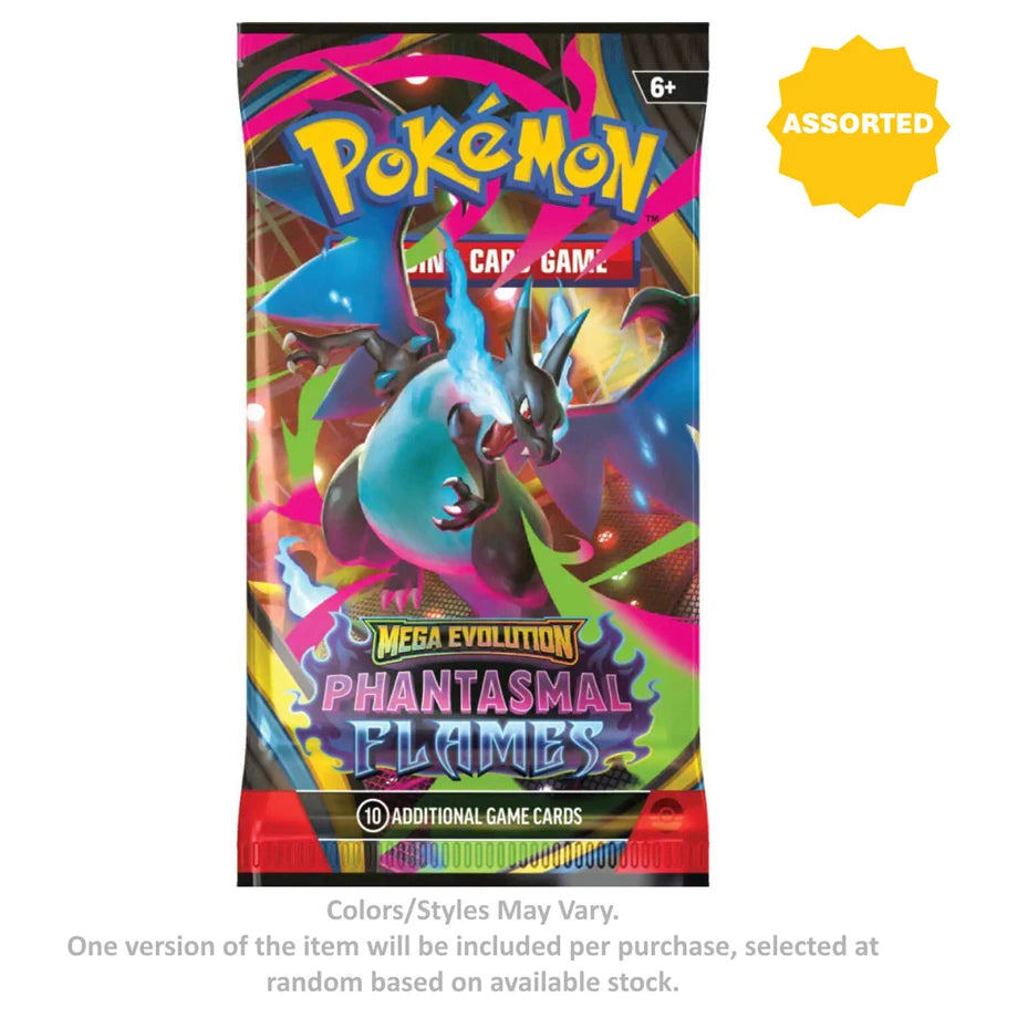 Pokemon Trading Card Game Mega Evolution Phantasmal Flames Booster Pack (Assorted)