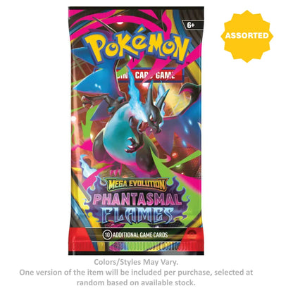 Pokemon Trading Card Game Mega Evolution Phantasmal Flames Booster Pack (Assorted)