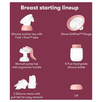 Frida Baby 2-in-1 Manual + Silicone Suction Breast Pump