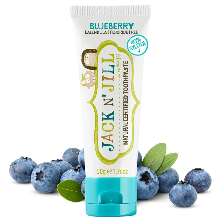 Jack N' Jill Natural Toothpaste Blueberry 50g Ecocert Naturally Certified
