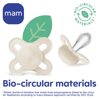 Mam Baby Original Silicone Pacifier 2-6M Pack Of 2 (Sealife Blue & Green)