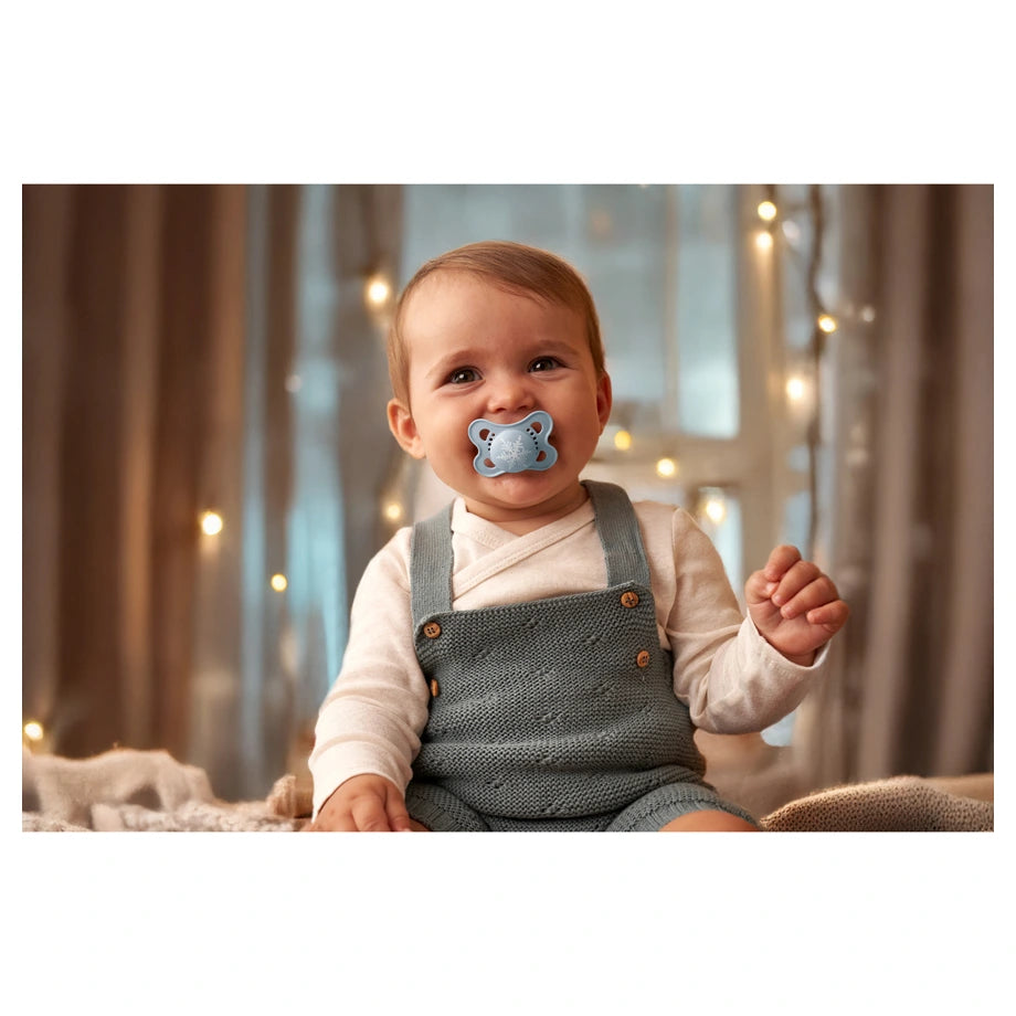 Mam Baby Original Silicone Pacifier 2-6M Pack Of 2 (Sealife Blue & Green)