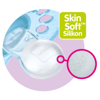 Mam Baby Original Silicone Pacifier 6M+ Pack Of 2 (Sealife Pink & Green)