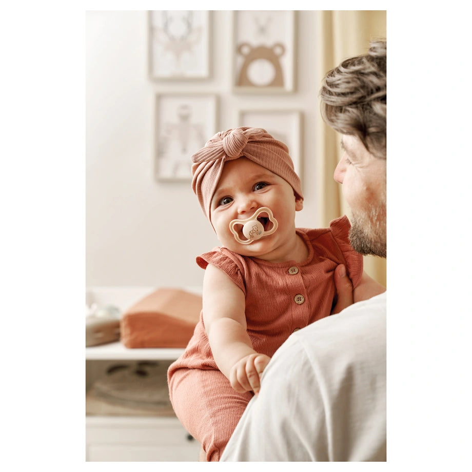 Mam Baby Supreme Silicone Pacifier 0-6M Pack Of 2 (Sealife Pink & Purple)