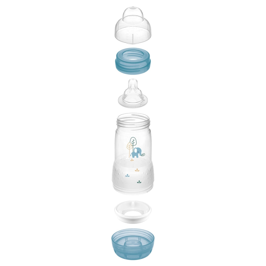 Mam Baby Easy Start Anti-Colic Silicone Bottle  4M+ - 320Ml Pack Of 1 (Sealife Blue)