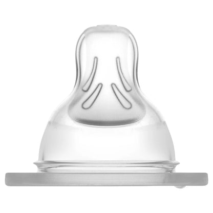 Mam Baby Silicone Teat Size 3 - 4M+ Pack Of 2 (Clear)