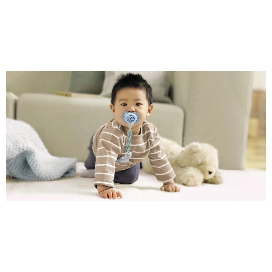 Mam Baby Clip-It! & Cover Clip - 0M+ Pack Of 2 (Sealife Green)