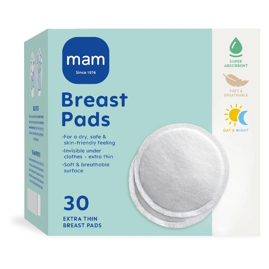 Mam Baby Breast Pads - 30 Pieces (White)