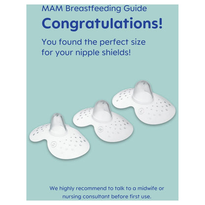 Mam Baby Nipple Shield - Size L Pack Of 3 (Clear)