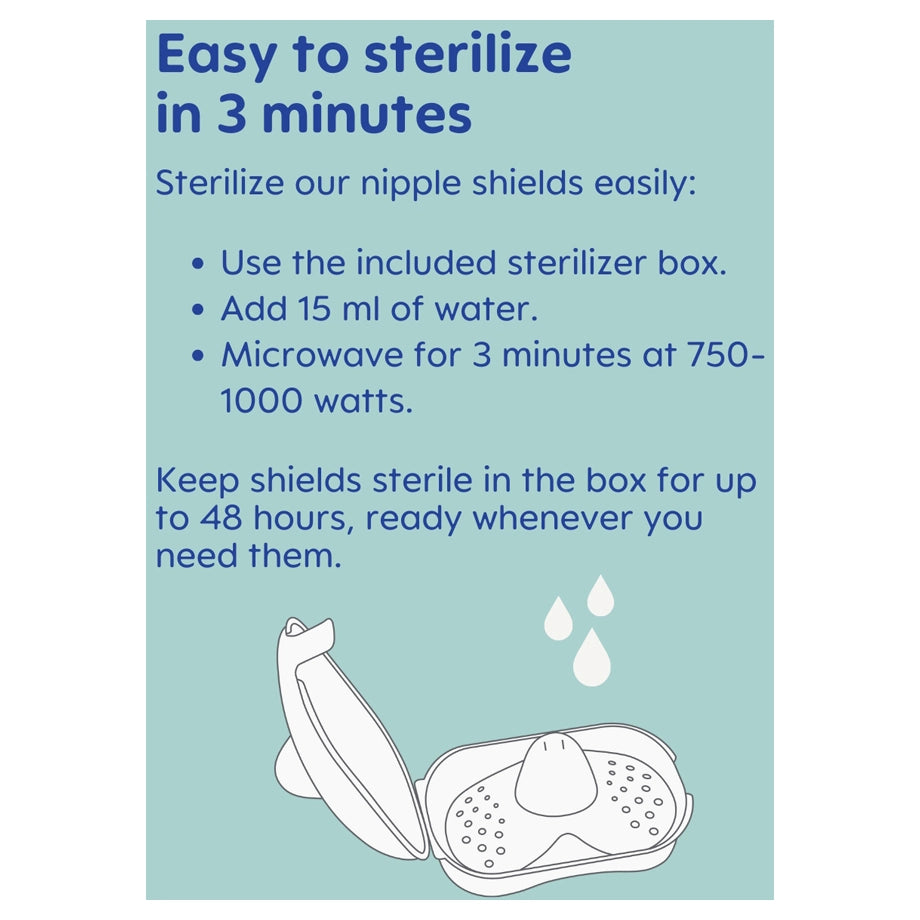 Mam Baby Nipple Shield - Size L Pack Of 3 (Clear)