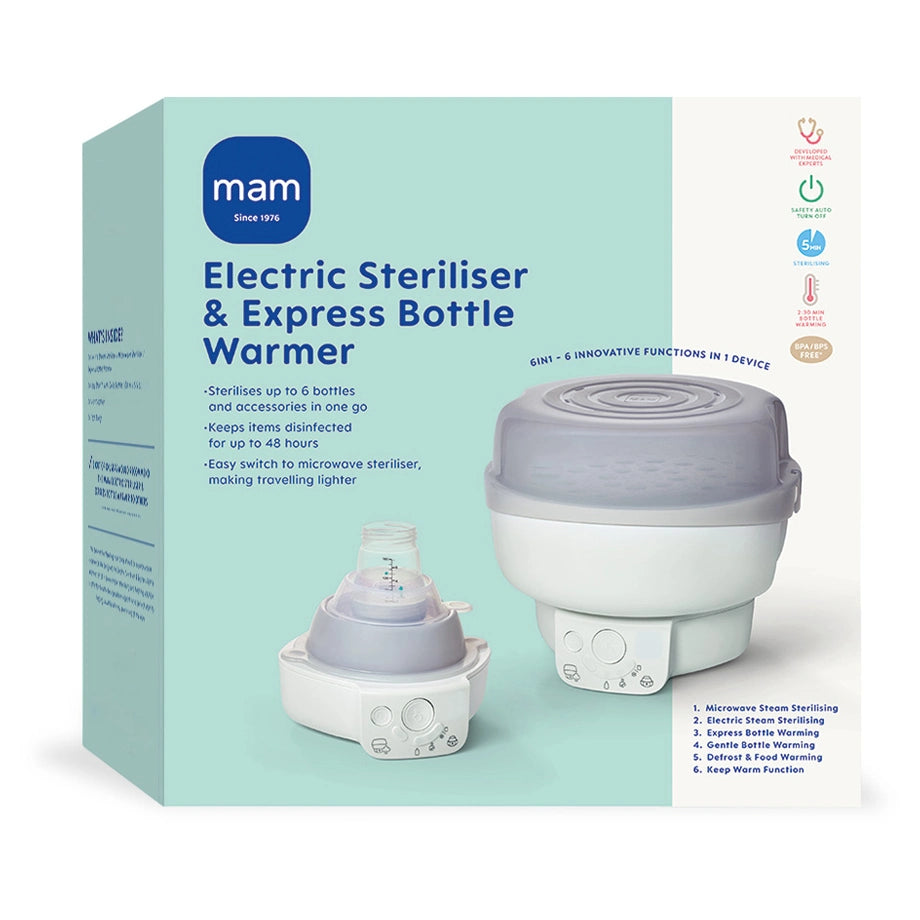 Mam Baby Microwave Steam Sterilizer - 0M+ Pack Of 1 (White)