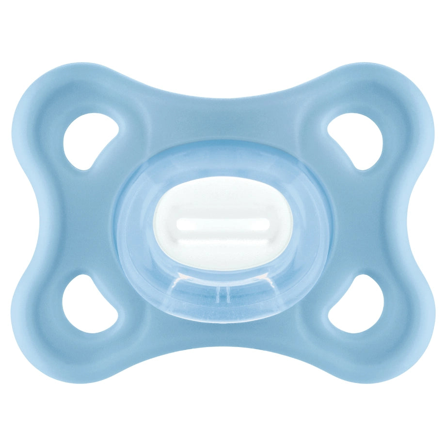 Mam Baby Comfort Silicone Pacifier 0-3M Pack Of 2 (Sealife Blue & Beige)