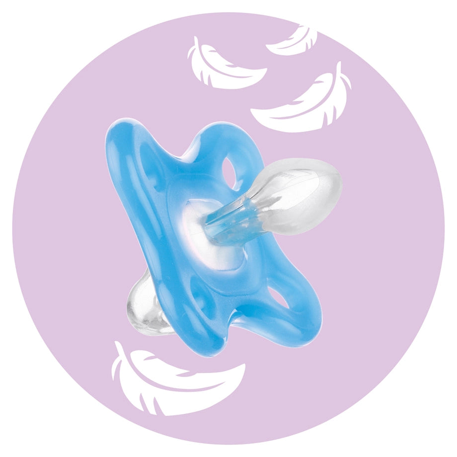 Mam Baby Comfort Silicone Pacifier 0-3M Pack Of 2 (Sealife Blue & Beige)