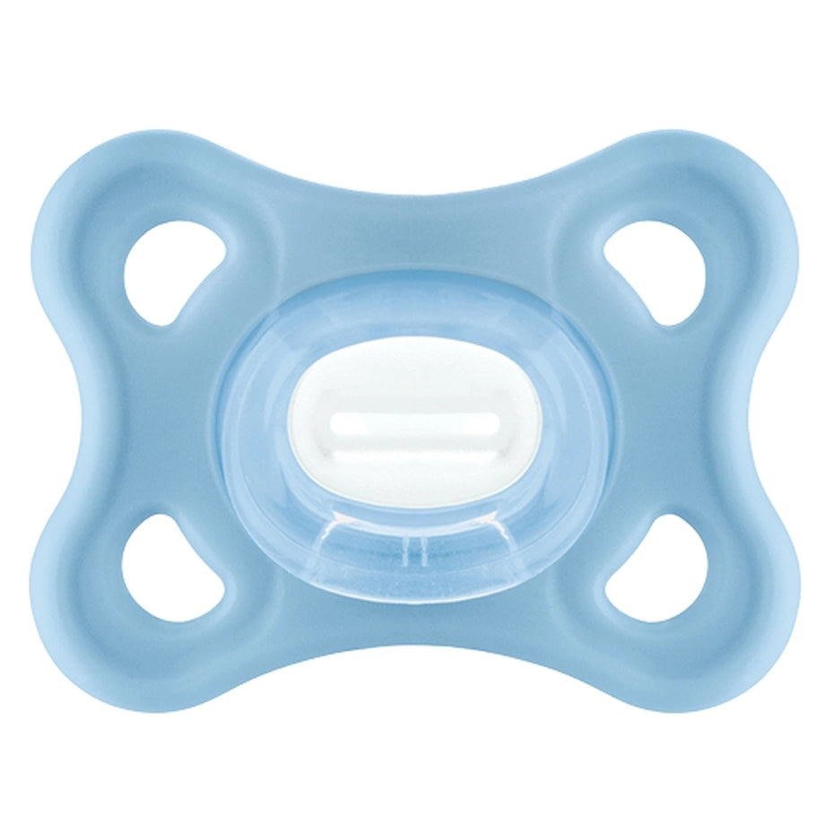 Mam Baby Comfort Silicone Pacifier 3-12M Pack Of 2 (Blue & Beige)