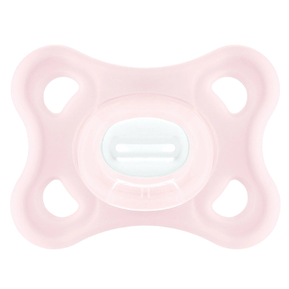 Mam Baby Comfort Silicone Pacifier 3-12M Pack Of 2 (Pink & Beige)
