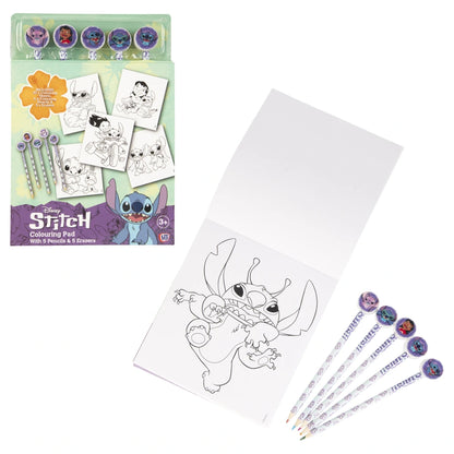 HTI Disney Stitch Colouring Book with Pencils (Toppers)