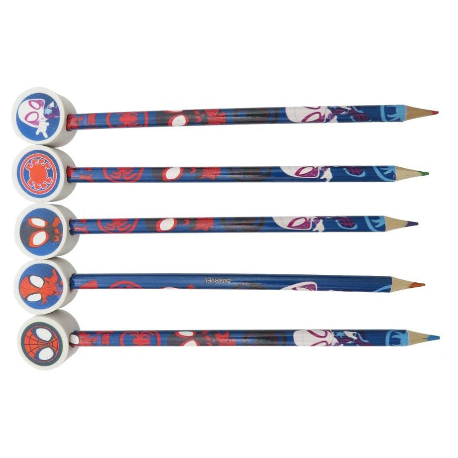 HTI Marvel Spidey Colouring Book with Pencils (Toppers)