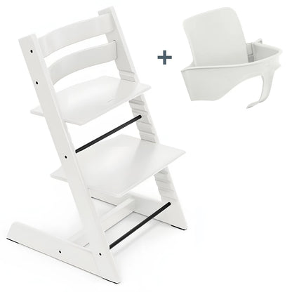 Stokke Tripp Trapp Chair + Baby Set (White)
