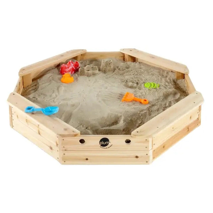 Plum Treasure Beach Wooden Sandpit-Natural